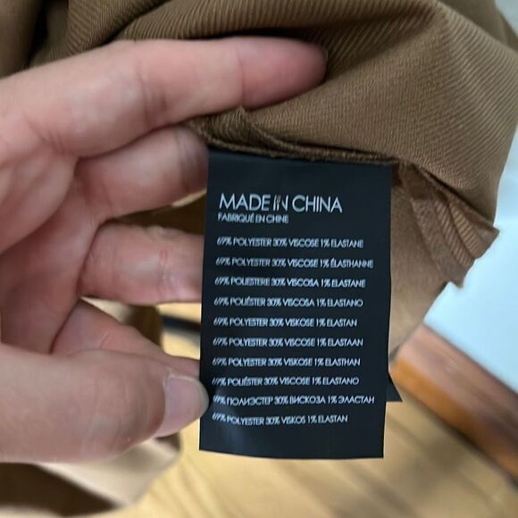 Club Monaco Womens Paneled Midi Dress Sleeveless Rose Brown Size 4 - Picture 11 of 12